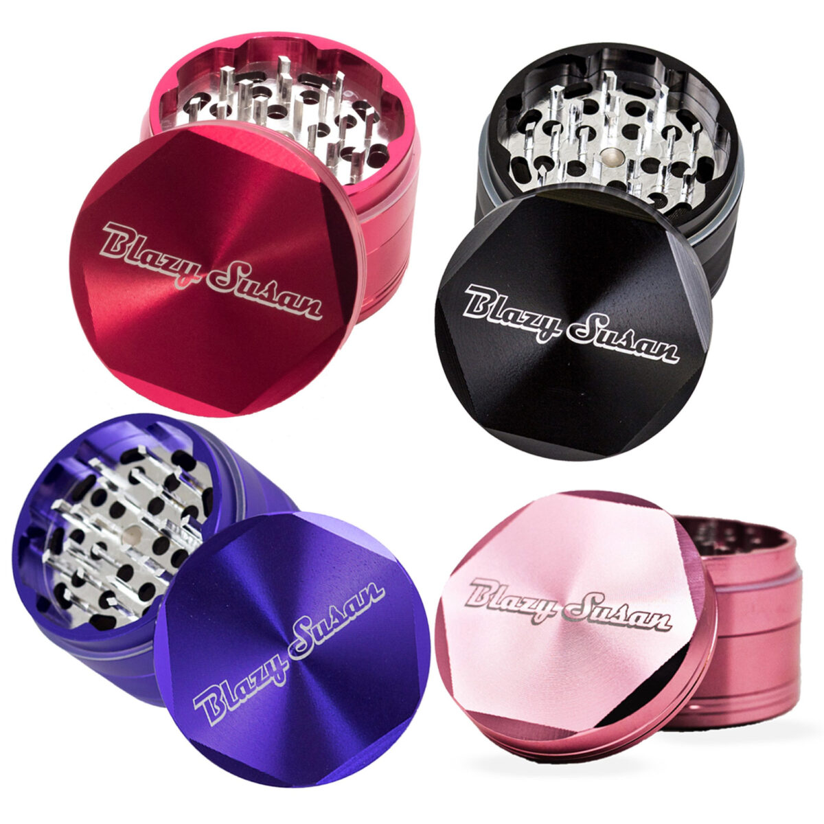 BLAZY SUSAN 4 PIECE 2.5" HERB GRINDER