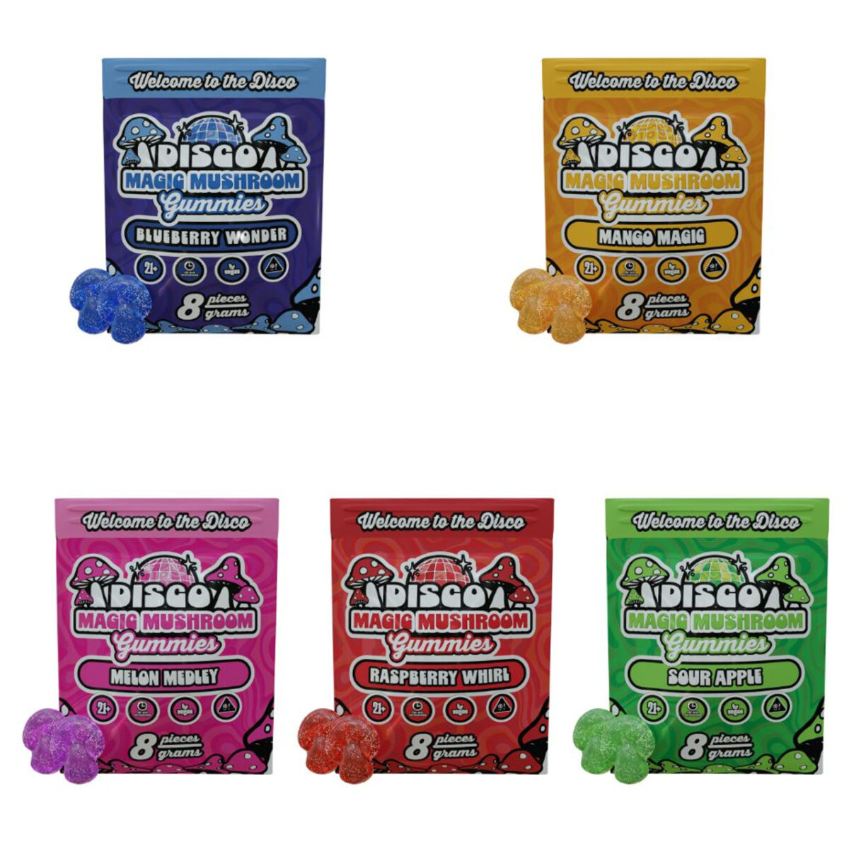 DISCO MAGIC MUSHROOM POUCH | 8GM | 6CT