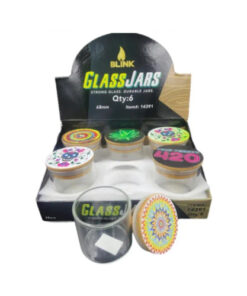 BLINK AIR TIGHT GLASS JAR BAMBOO LID