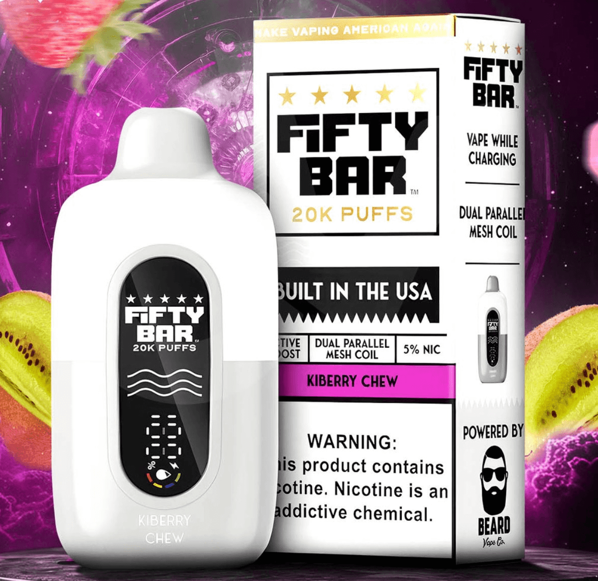 FIFTY BAR V2 20K DISPOSABLE | WHT SERIES