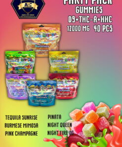 SHAKE D9+THC-A+HHC PARTY PACK GUMMIES | 40PCS | 300MG GUMMY | 12,000MG TOTAL