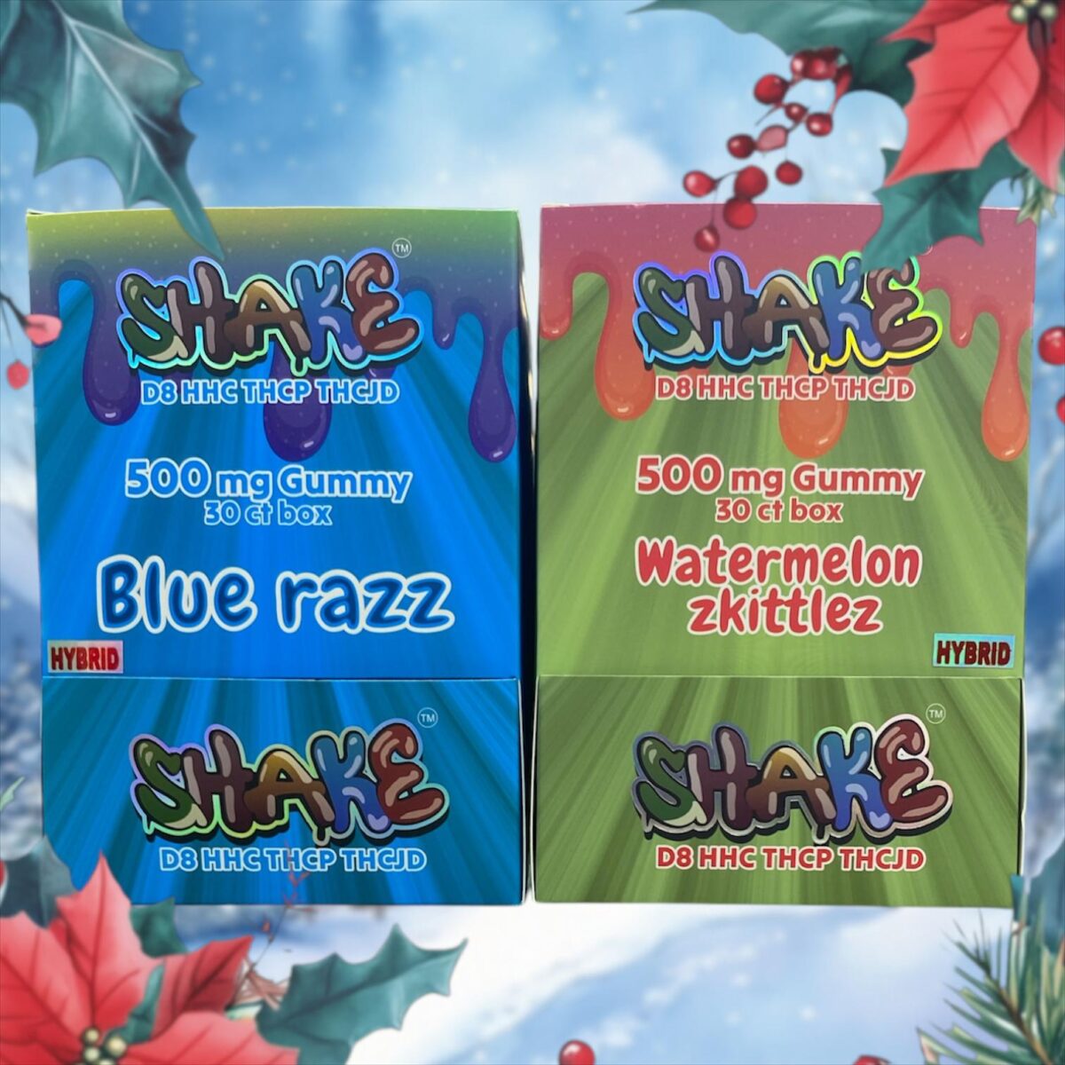 SHAKE D8+HHC+THCP+THCJD 500MG PER GUMMY 30CT BOX