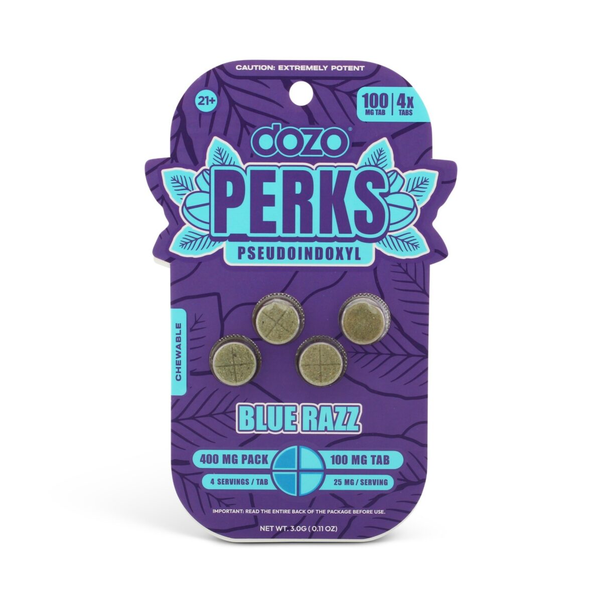 DOZO PERKS PSEUDOINDOXYL |100MG PER TAB | 400MG PER SHEET