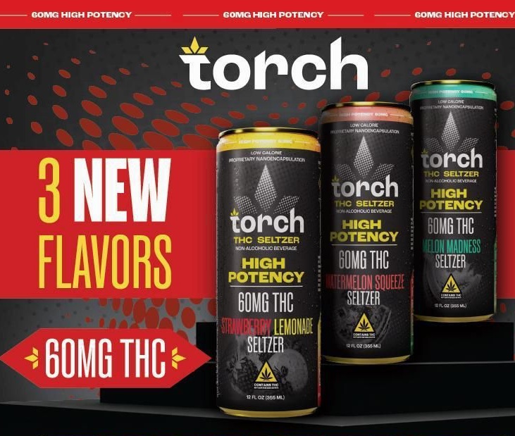 TORCH THC SELTZER HIGH POTENCY 60MG THC | 10MG CBD