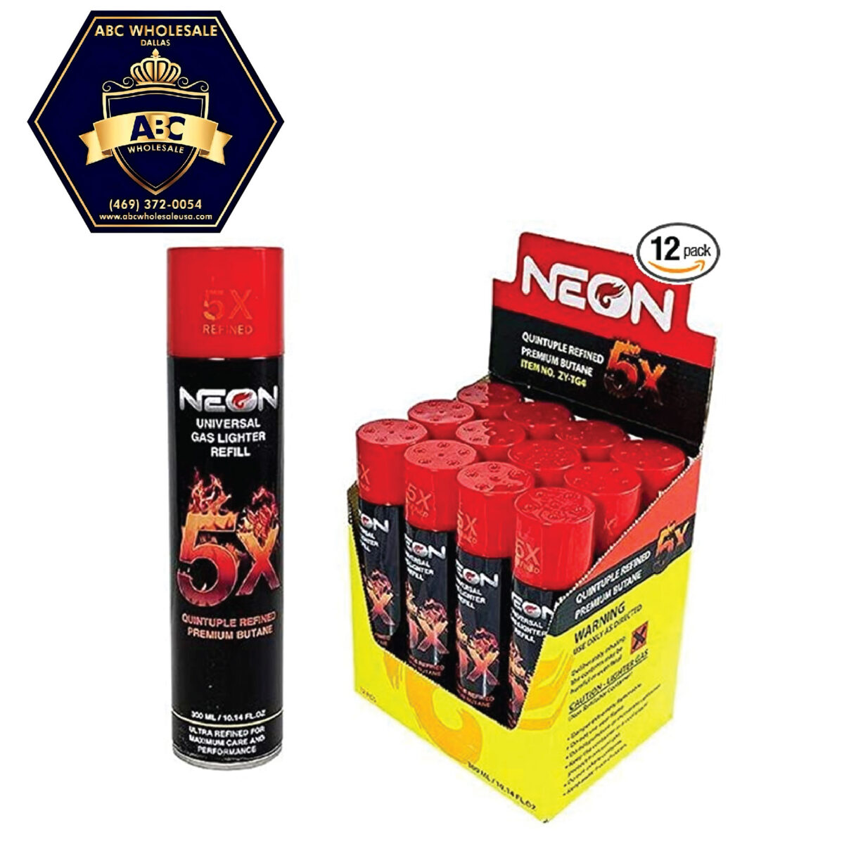 NEON PREMIUM BUTANE | UNIVERSAL GAS LIGHTER REFILL | 300ML