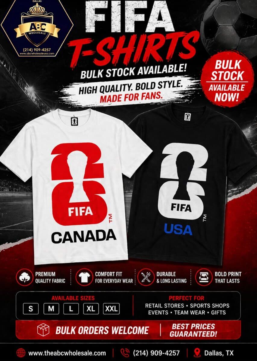 FIFA WORLD CUP T-SHIRTS **AUTHENTIC**