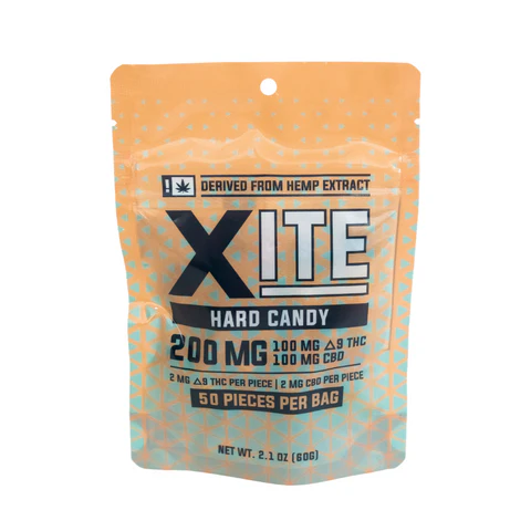 XITE 200MG HARD CANDY-8 BAGS-50 PCS-4MG PER PIECE