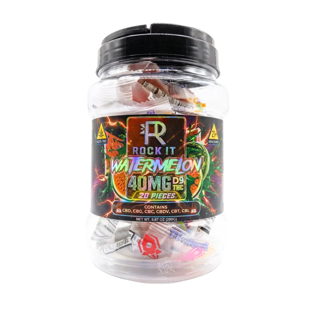ROCK IT D9 THC GUMMY 20CT/JAR 40MG