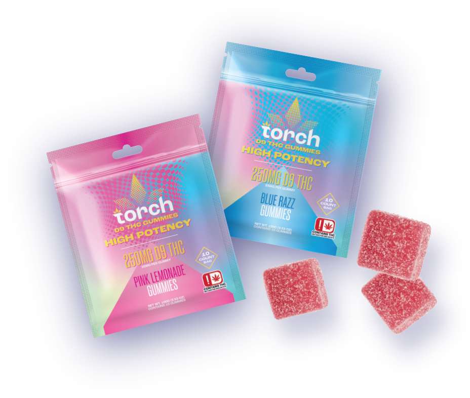 TORCH D9 GUMMIES HIGH POTENCY 250MG/GUMMY